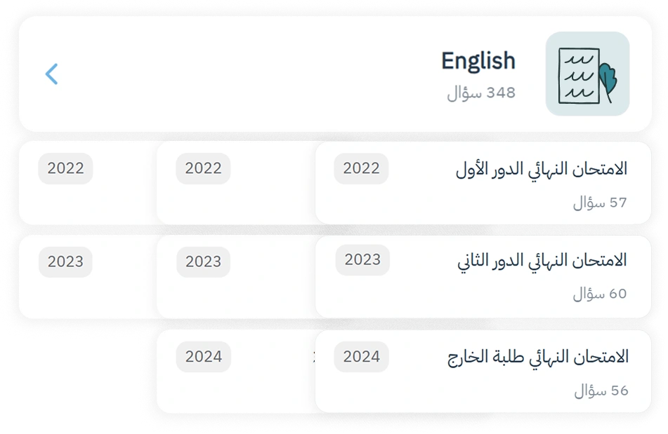 Previous Tests
